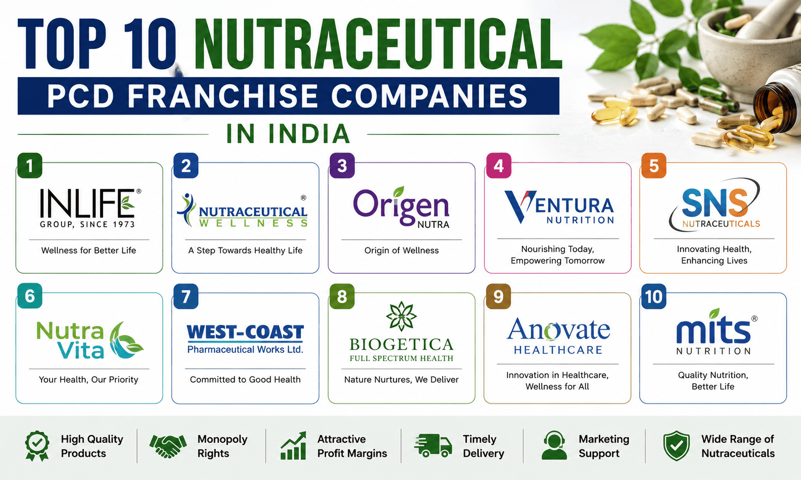Top 10 Nutraceutical PCD Franchise Companies in India (2026)