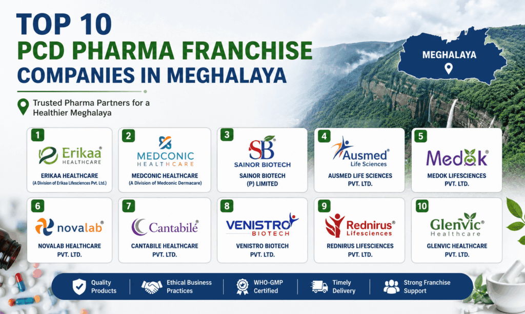 Top 10 PCD Pharma Franchise Companies in Meghalaya (2026)