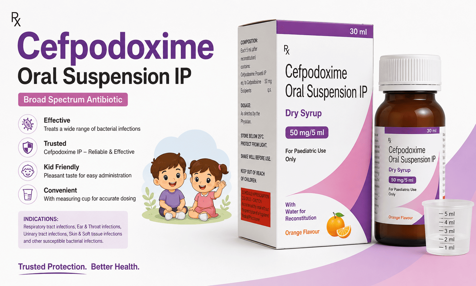 Cefpodoxime Oral Suspension IP: Uses, Benefits, Dosage, Side Effects