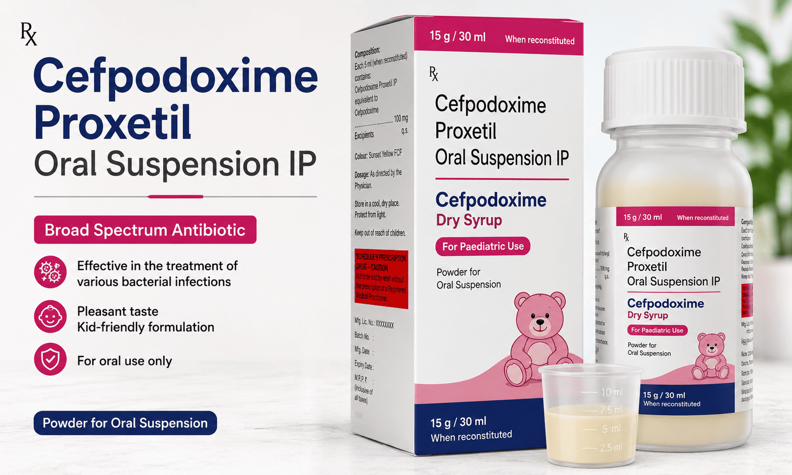 Cefpodoxime Proxetil Oral Suspension IP Uses