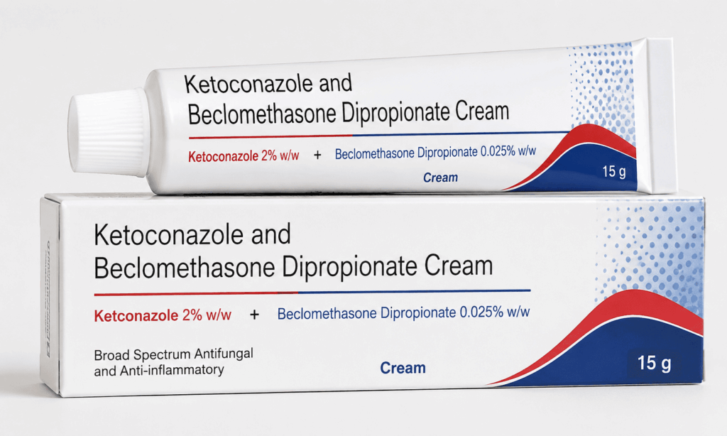 Ketoconazole and Beclomethasone Dipropionate Cream