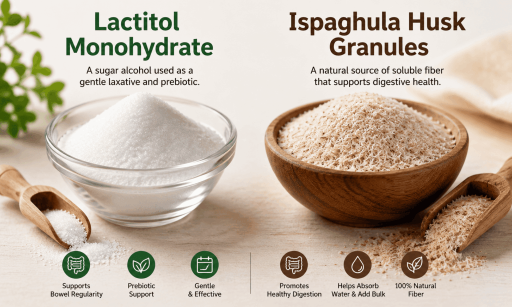Lactitol Monohydrate and Ispaghula Husk Granules