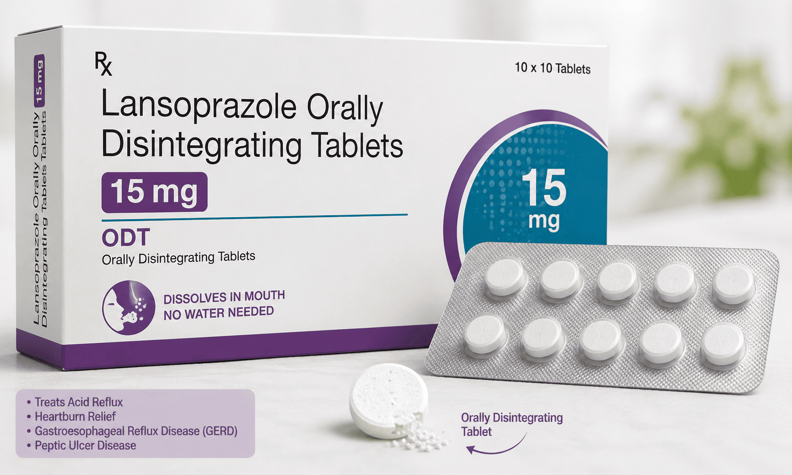 Lansoprazole Orally Disintegrating Tablets 15 mg
