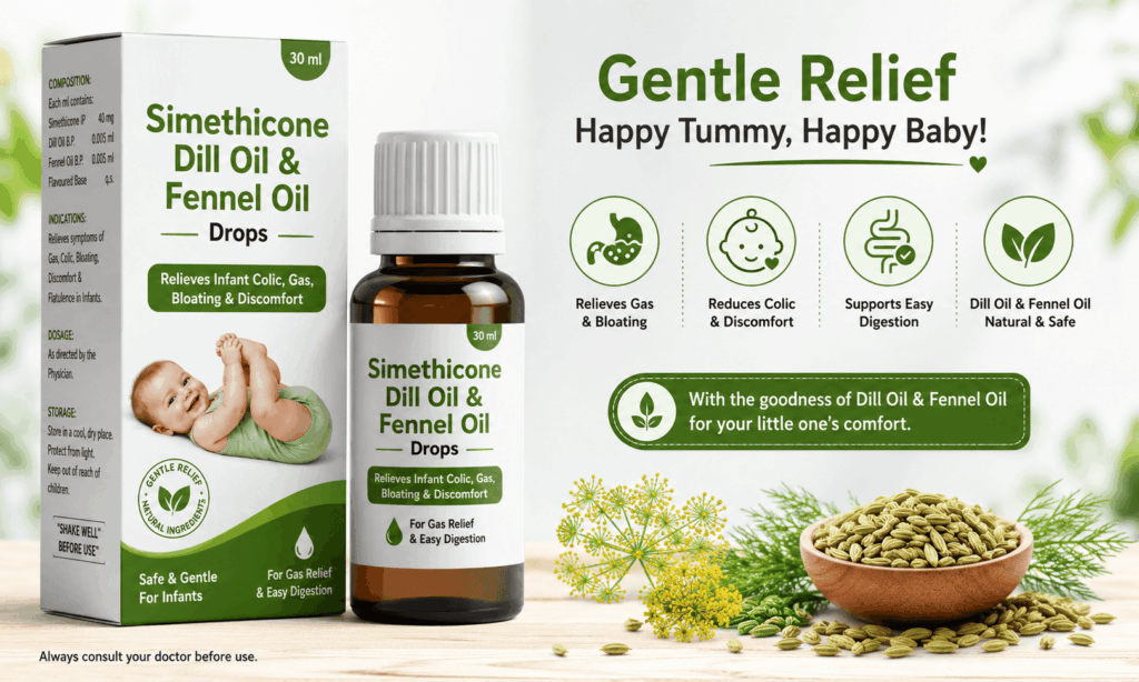 Simethicone Dill Oil & Fennel Oil Drops