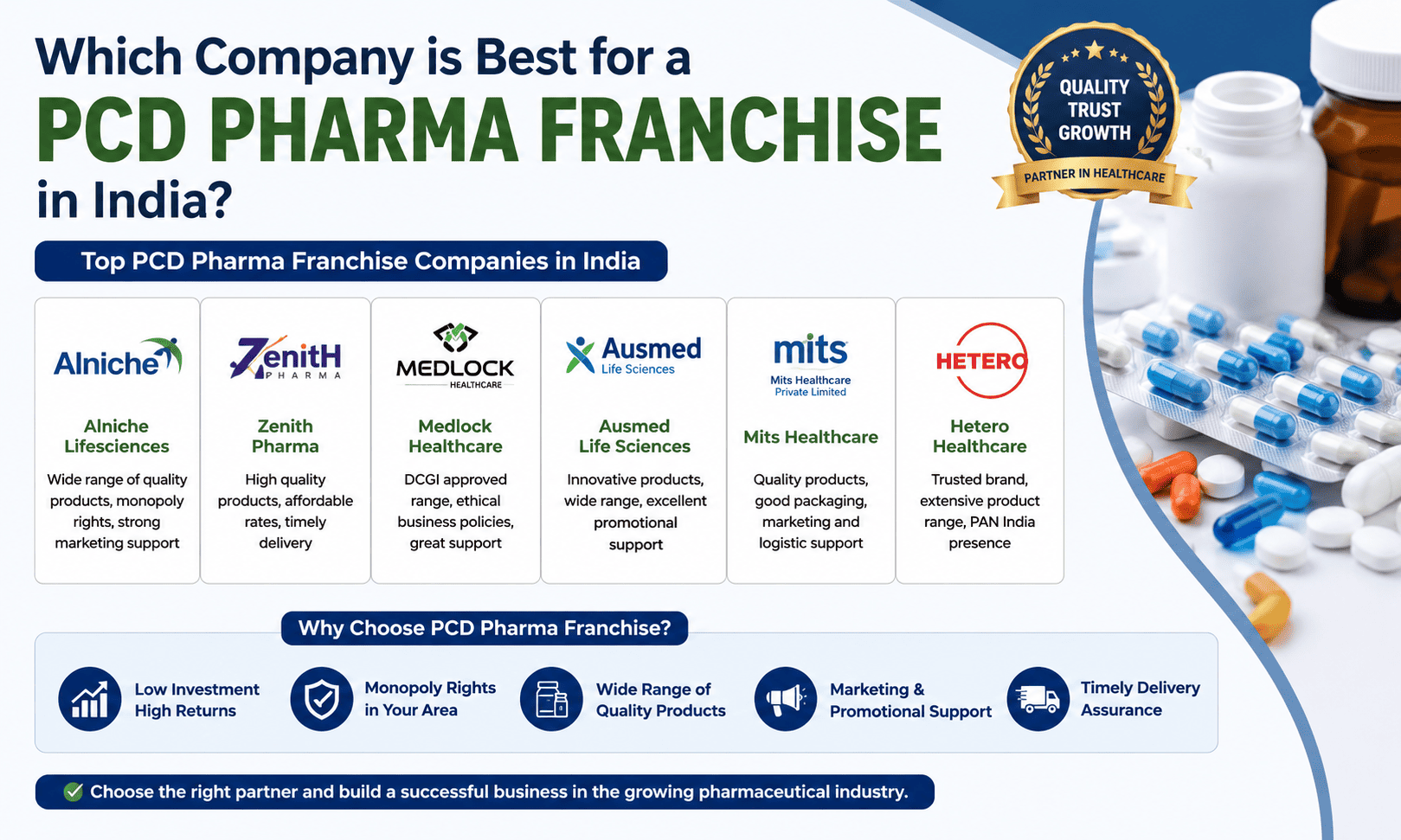 Which Company is Best for a PCD Pharma Franchise in India?