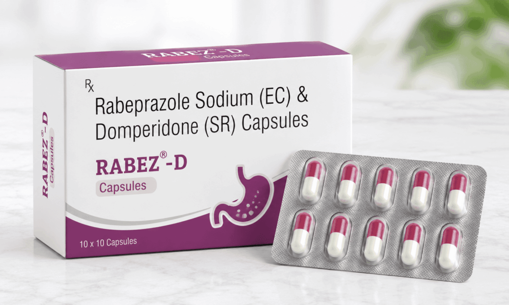 rabeprazole sodium and domperidone capsules uses in hindi